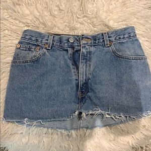 Levi Mini Jean Skirt